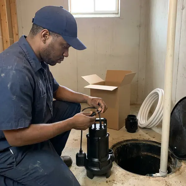 Professional basement sump pump installation, Providence, RI