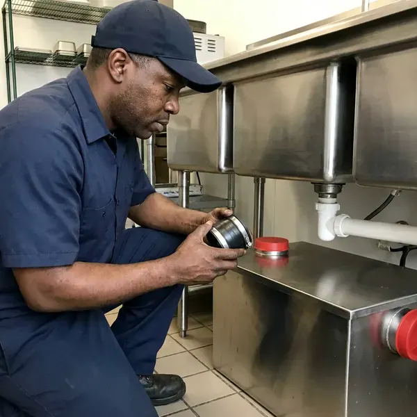 Local grease trap installation by JPN Plumbing, Providence, RI