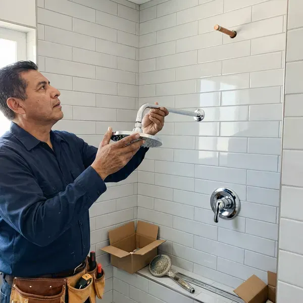 Local shower installation by JPN Plumbing, Providence, RI