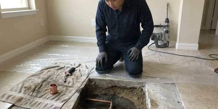 JPN Plumbing technician providing drain repairs in Westerly