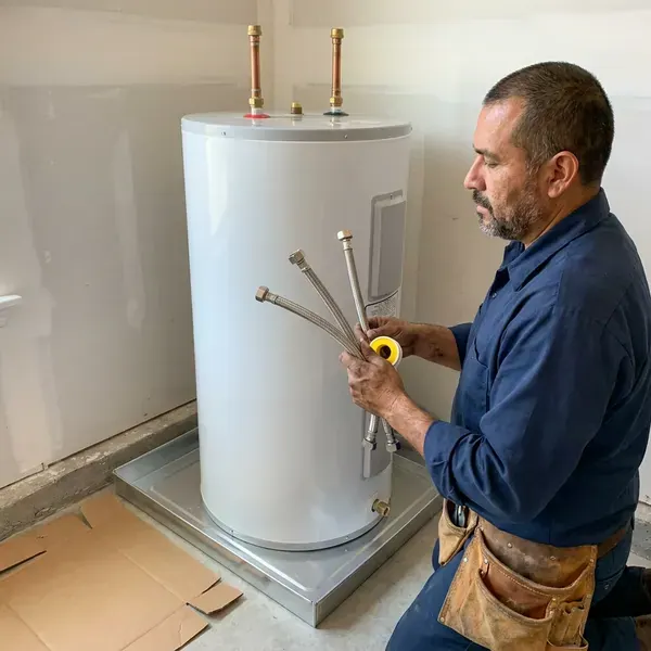 Local water heater installation by JPN Plumbing, Valley Falls, RI